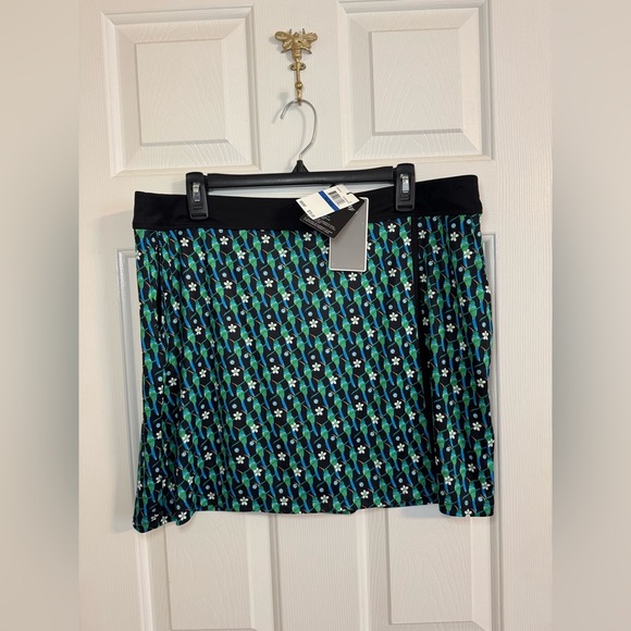 Callaway golf skirt size XL blue green black bird pattern - Picture 1 of 7
